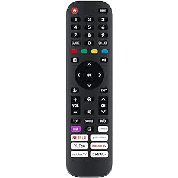 VINABTY Rezerves tālvadības pults piemērota Hisense full HD SMART TV 40A4DGCH 40A4EG 40A4FG 40A4GG 40A4HG 40A4EGCH 40A4BGTUK 40A4CGTUK 40A4EGTUK 40A4FGTHUK EN2AP30FGTHUK