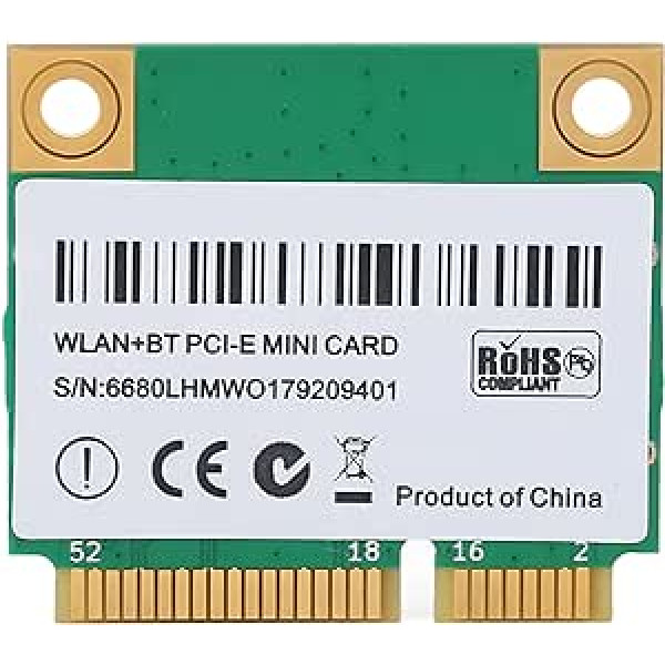 ASHATA WiFi PCI E belaidė kortelė, 5374M WiFi 6E 5G trijų dažnių gigabito 6 GHz juostos belaidžio tinklo plokštė, PCB WiFi kortelė su PCIE prievadu nešiojamam kompiuteriui