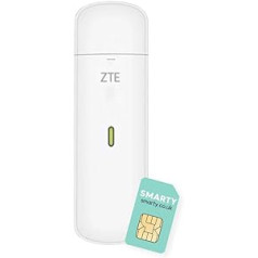 ZTE MF833U1 CAT4/4G USB Dongle Unlocked Low Cost 150Mbps Multiband Configuration with 2 Year Warranty and Free Smarty SIM Card - White