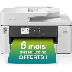 Brother MFC-J5340DWE EcoPro 4-in-1 Colour Inkjet Multifunction Printer (250 Sheets Paper Cassette, Printer, Scanner, Copier, Fax)