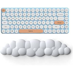 Wrist Rest Keyboard Comfortable Keyboard Wrist Rest Ergonomic Wrist Rest Memory Foam Not Proof Waterproof Wrist Rest for Computer and Laptop Cloud-shaped