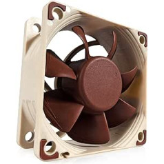 Noctua NF-A6x25 5 V, kluss Premium ventilators, 3 kontaktu, 5 V versija (60 mm, brūna)