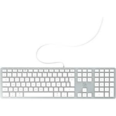 Mobilitātes laboratorijas dizains Touch USB Mac Tastatur AZERTY Weiß- Tastaturen (Verkabelt, USB, AZERTY, Weiß)