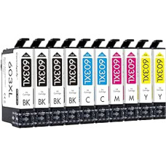 Cartridgeify 603XL printeru kasetnes, kas saderīgas ar Epson 603 XL kasetnēm Multipack for Expression Home XP-2100 XP-2105 XP-3100 XP-3105 XP-4100 XP-4105, Workforce WF-2810 WF-2835 WF-2835 WF--2835