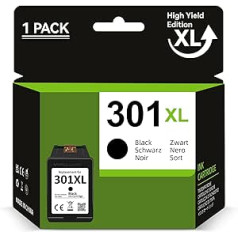 301 XL Black Ink Cartridges Remanufactured for HP 301XL Printer Cartridges for HP DeskJet 2540 2544 2549 2050a 3050a 3050 3055a for Envy 4500 4502 4504 5530 for OfficeJet 4630 4630 450 632 printing