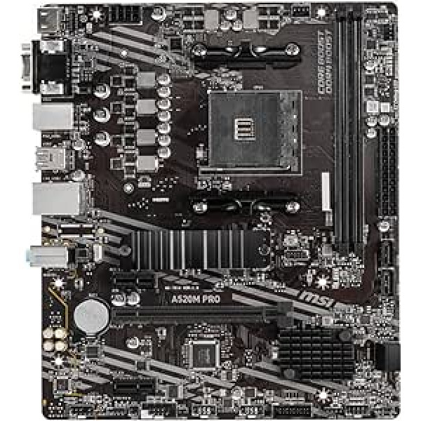 MSI A520M PRO AMD ligzda AM4 DDR4 Micro ATX