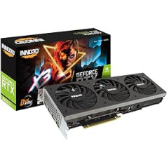 Inno3D GeForce RTX 3070 Ti X3 grafikas karte - 8GB GDDR6X, HDMI, 3X DP, N307T3-086X-1820VA45