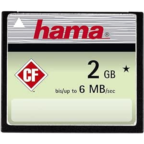 Hama Compact Flash (CF) 2GB Speicherkarte (original Handelsverpackung)