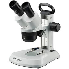 Bresser Analyth STR Microscope 10x - 40x Stereo Reflected and Transmitted Light Microscope, Black