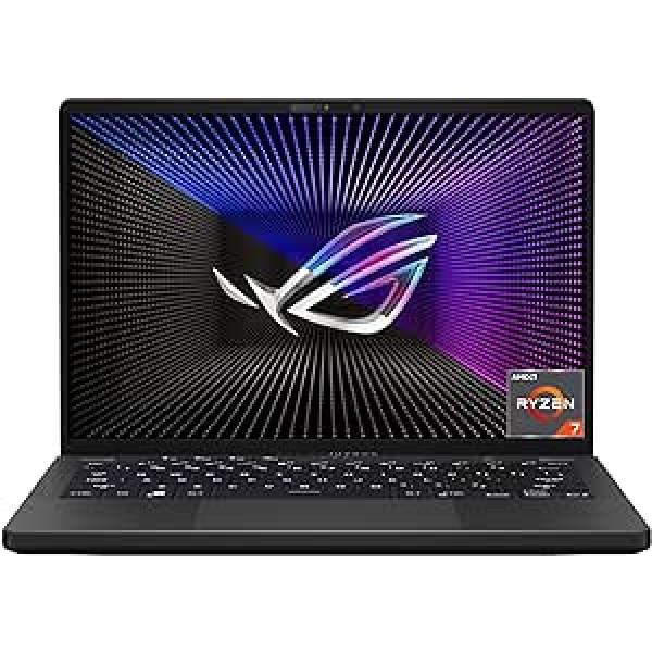 Asus ROG Zephyrus G14 spēļu klēpjdators | 14,0 collu 2K 120 Hz matēts IPS displejs, AMD Ryzen 7-6800HS, 16 GB RAM, 1000 GB SSD, AMD RX 6700S, Windows 11, QWERTZ tastatūra, Eclipse Grey