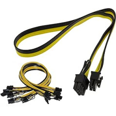 6 PCI Male to 8 Pin Male to Male Adapter Cable for Devices Breakout Board for HP Power Supply