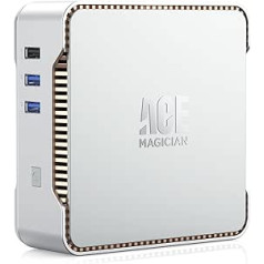 ACEMAGIC Mini PC Intel Celeron N5105, 12GB DDR4 256GB SSD Micro PC, Supports 4K HD Dual HDMI, Dual Band WiFi 2.4G/5G, BT 4.2