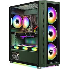 STGsivir Gaming Desktop PC, Intel Core i7-8700 līdz 4,6 GHz, GeForce RTX 2060 Super 8GB GDDR6, 32GB DDR4, 2TB SSD, WiFi, BTB 5.0, RGB Fan x 6, W11H64