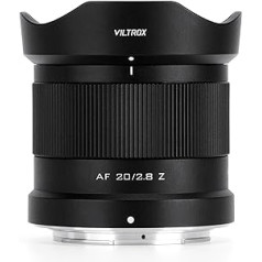 VILTROX 20 mm F2.8Z Nion Z Mount, 20 mm f/2.8 Z-Mount pilna kadra AF objektīvs Nikon Z Mount, galvenais platleņķa objektīvs Nikon Z stiprinājumam Z8 Z9 Z6 Z7 Z6 II Z7 II Z5 Z5 II