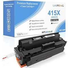 Saderīga tonera kasetne 415X W2030X (415A W2030A) melna, liela ietilpība, 7500 lapas melna, paredzēta HP Laserjet M454dn M454dw MFP M479fdn M479fdw M479dw M479fnw printeriem