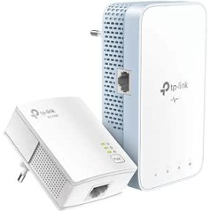 TP-Link WLAN Powerline Adapter Set TL-WPA7517 KIT (Dual Band WLAN 750 Mbit/s, AV1000 Powerline, Wifi Clone, MU-MIMO, 2 Gigabit Ports, Plug & Play, Ideal for HD Streaming, App Control)