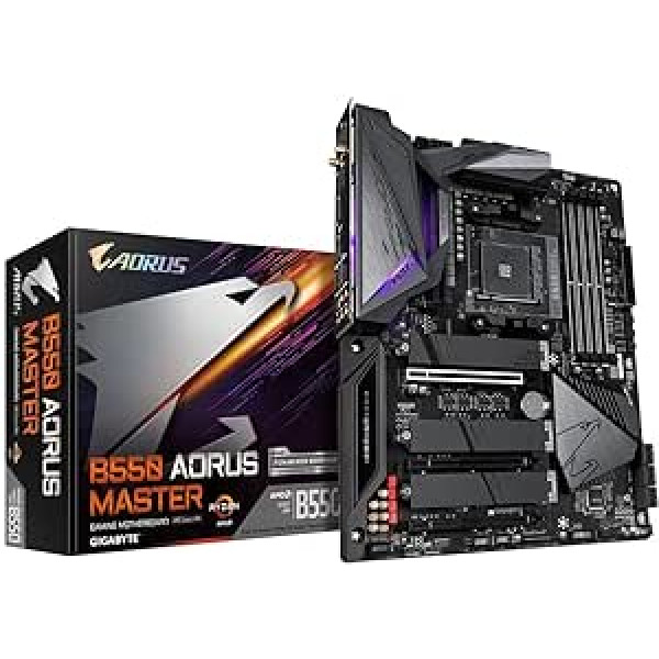 Gigabyte B550 AORUS Master ATX mātesplate AMD AM4 centrālajiem procesoriem