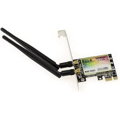 KALEA-INFORMATIQUE WAE — N600 divjoslu 2,4 GHz 5 GHz WiFi PCIe karte ar ārējo antenu