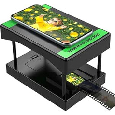 Mobile Film Scanner 35 mm, Positive and Negative Slide Scanner, Digitize Slides and Negatives at Home with Your Own Smartphone, Digitize Slides Yourself