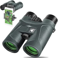 Sarblue 10x42 Binoculars for Adults with Smartphone Adapter, BAK4 Prism and FMC Lens, HD Professional Binoculars - for Bird Watching, Travel, Stargazer, Hunting, Wildlife Watching, Outdoor