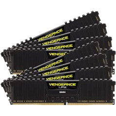 Corsair Vengeance LPX 256 GB (8 x 32 GB) DDR4 3600 (PC4-28800) C18 galddatora atmiņa, melna