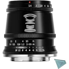 TTTartisan 17 mm F1.4 APS-C platleņķa un lielas apertūras kameras objektīvs Fuji X-Mount