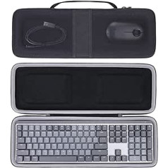 Aenllosi Hard Case Cover for Logitech MX Mechanical/MX Keys S Wireless Illuminated Performance Keyboard, Bag Only (Black)