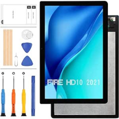 10.1 Inch Screen Replacement for Amazon Fire HD 10 HD10 2021 11th Gen T76N2B LCD Touch Panel for Amazon Fire HD10 Plus 2021 (11th Generation) T76N2P Display Glass Full Digitizer Montact Age set