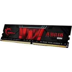 G.SKILL Aegis DDR4, DDR4-3200 CL16-18-18-38 1.35V, 16GB (1x16GB), melns