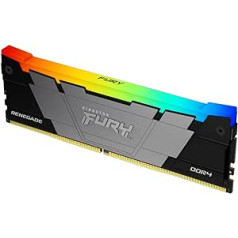 Kingston Fury Renegade RGB 32GB 3600MT/s DDR4 CL18 DIMM galddatoru spēļu atmiņa — KF436C18RB2A/32