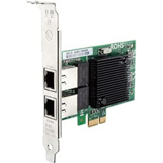 ipolex 1.25G Gigabit Ethernet serverio adapterio tinklo plokštė, su Intel 82571 valdikliu, dviem RJ45 prievadais, palaiko Windows/Centos/RHEL/Ubuntu/Debian/Freebsd/VMware