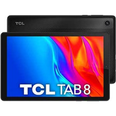 TCL Mobile TAB 8 4G planšetdators (8 collas) HD četrkodolu 2 GB RAM 32 GB paplašināma atmiņa priekš MicroSD 4080 mAh Android 11 Prime Black [Itālija]