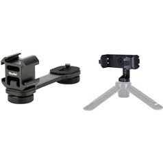 Rollei Accessory rail for mounting accessories such as microphone and light on the smartphone gimbal or on the camera, 28525 & smartphone holder II - 22772 smartphone holder