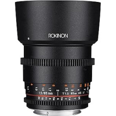 Rokinon Cine DS DS85M-N 85 mm T1.5 AS IF UMC pilna kadra kino fiksētais objekts Nikon