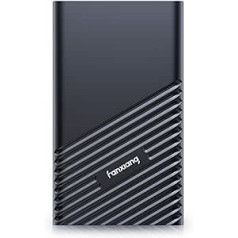 fanxiang PS2000W 512GB išorinis SSD kietasis diskas iki 2000 MB/s, USB 3.2 Gen.2 Gen.2x2 Type C, profesionalus išorinis SSD, patikima saugykla staliniams kompiuteriams, nešiojamiesiems kompiuteriams, asmeniniam kompiuteriui, XS Windows