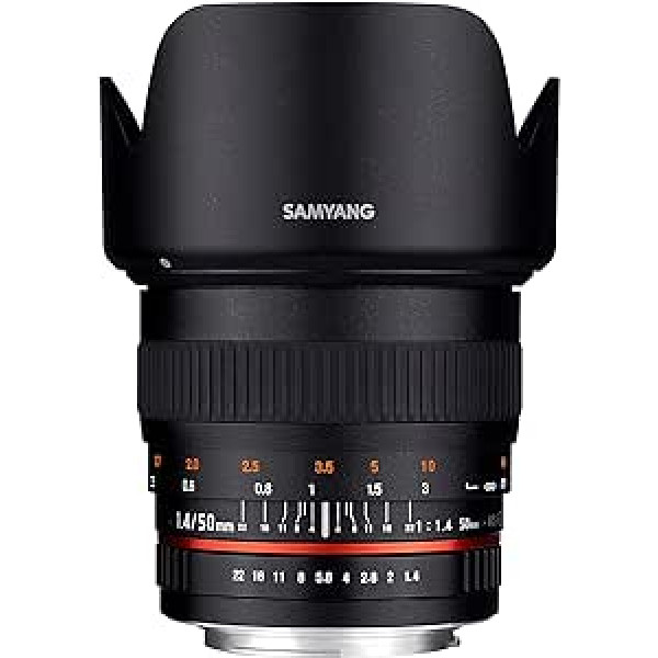 Samyang 50mm F1.4 Objektiv für Anschluss Nikon AE