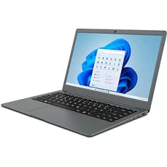 Odys mybook PRO14 SE V2 14,1 collu Full HD IPS piezīmjdators (Intel N4120 4x2,6 GHz, 4 GB RAM, 128 GB eMMC (maks. 1 TB SSD), 6–8 stundu akumulatora darbības laiks, Mini HDMI, USB 3.0, MicroSD, WLAN, Bluetooth) Win 11