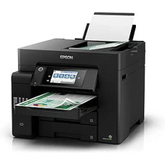 Epson EcoTank ET-5800 4-in-1 rašalo daugiafunkcis spausdintuvas (kopijavimas, nuskaitymas, spausdinimas, faksas, A4, ADF, pilnas dvipusis, WiFi, eternetas, ekranas, USB 2.0), didelė rašalo talpykla, didelis našumas, maža puslapio kaina