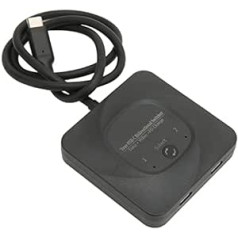 USB-C-Switch, 2-in-1-Ausgang, Bidirektionaler USB-C-Switcher, 2 Computer, 8K-60-Hz-HD-displejs, 10-Gbit/s-Datenübertragung, PD-100-W-Aufladung, Typ-C-KVM-Switch-Splitter personālajiem datoriem