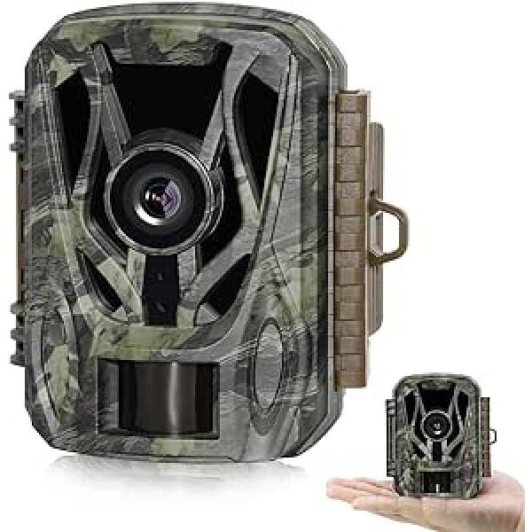 JOH Wildlife Camera, 24MP, 1080P, 0.1s Trigger Speed Motion Activated, Super Night Vision with Hunting Camera, IP66 Waterproof and 120° Wide Angle for Wildlife Hunting Deer Cam