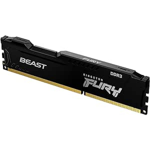 Kingston FURY Beast Black 8GB 1866MHz DDR3 CL10 galddatora atmiņa, viens modulis KF318C10BB/8