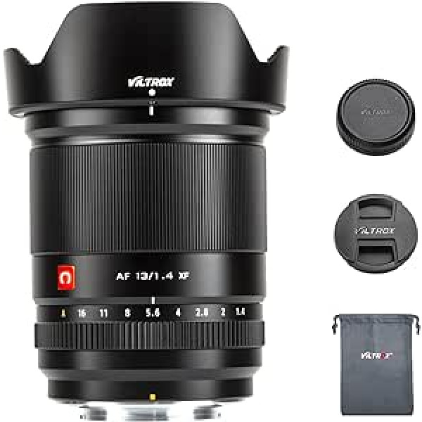 VILTROX 13 mm F1.4 XF X-Mount APS-C AF īpaši plata leņķa objektīvs ar lielu diafragmas regulējamu diafragmas atvērumu zemas dispersijas EXIF atbalsts Viltrox 13 mm Fuji X stiprinājums priekš Fuji x-a1 x-a10 x-m1 x-m2