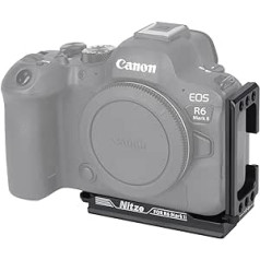 Nitze R6 II L kronšteins Canon R6 Mark II/R6/R5C/R5 kamerai, R6 II L kronšteins ar ātri noņemamu Arca Swiss plāksni horizontālai un vertikālai fotografēšanai - T-C05A