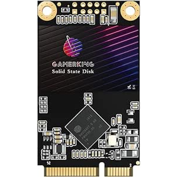 GamerKing SSD Msata 128 GB vidinis kietojo kūno diskas, skirtas staliniams nešiojamiesiems kompiuteriams SATA III 6 Gb/s 1TB 512 GB 256 GB 64 GB didelio našumo kietasis diskas (128 GB, MSATA)