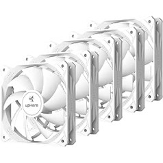 upHere 5 x 120mm High Performance PC Cooling Fan for PC Case Ultra Quiet (NT12043-5)