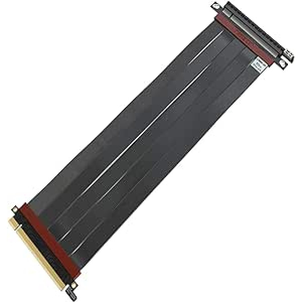 LINKUP – Ultra PCIe 4.0 X16 stovo kabelis (RTX4090, RX6950XT, x570, B550, Z690 išbandytas), ekranuotas, vertikalus žaidimų PCI Express Gen4 montavimas, tiesi moteriška jungtis (70 cm), 3.0 Gen3 ir TT suderinama