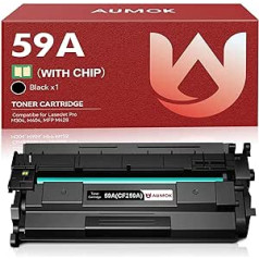 AUMOK nomaiņa HP CF259A 59A tonerim HP Laserjet Pro MFP M428dw, Laserjet Pro MFP M428fdn, Laserjet Pro MFP M428fdw, Laserjet Pro M404dn, Laserjet Pro M404dw [ar mikroshēmu]