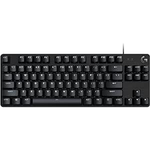 Logitech G 413 TKL SE mehāniskā spēļu tastatūra — aizmugurgaismota spāņu QWERTY izkārtojums — melns