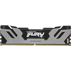 Kingston Fury Renegade DDR5 sudraba/melns XMP 24GB 7200MT/s CL38 DIMM galddatoru spēļu atmiņa — KF572C38RS-24