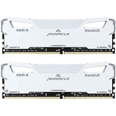 Timetec Pinnacle Konduit 32 GB KOMPLEKTS (2 x 16 GB) DDR4 3200 MHz PC4-25600 CL16-20-20-40 XMP2.0 virstaktēšana 1,35 V Dual Rang Saderīgs ar AMD un Intel Desktop Gaming PC